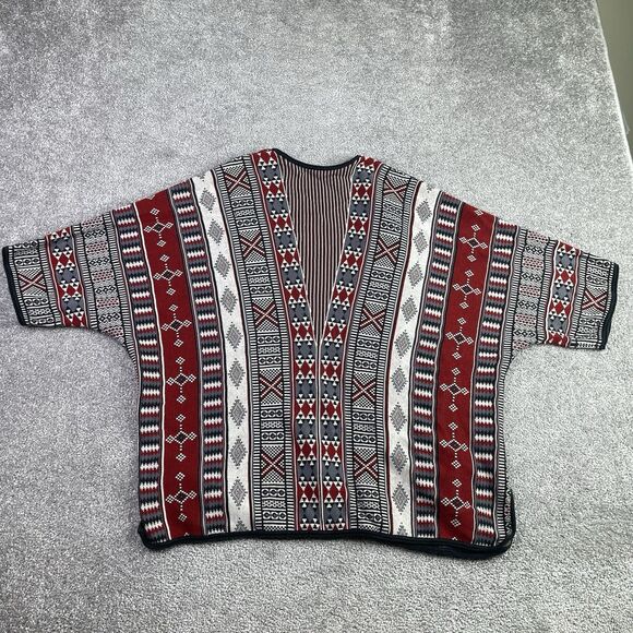 Peruvian Connection Open Cardigan Women’s Large Dolman Sleeves Aztec Southwest - Picture 3 of 9